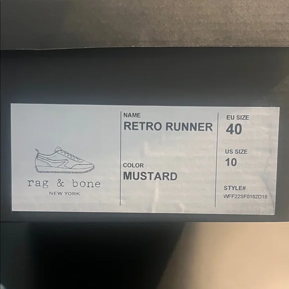 NWT Rag & Bone Retro Runner Women’s Sneakers Sz 10 - Picture 3 of 5